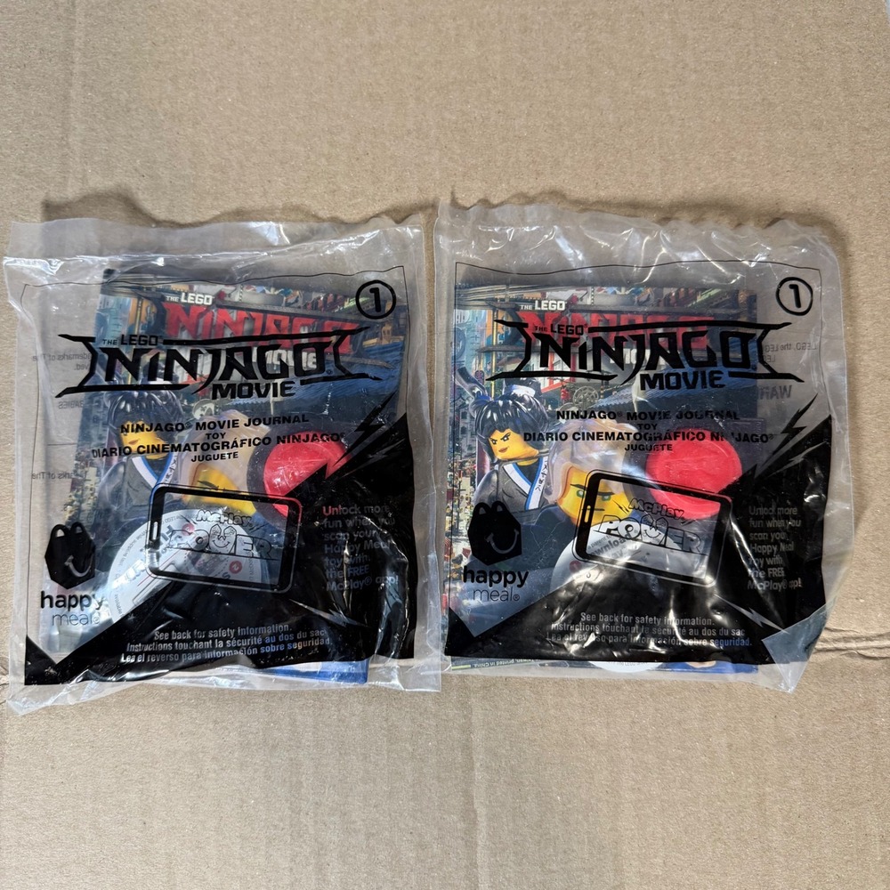 LEGO Ninjago Movie Happy Meal Toy Journal Sealed New 2017 McDonald's Collectible